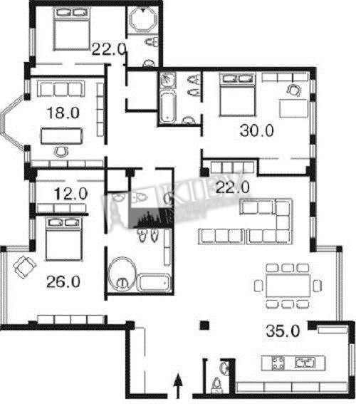 Kiev Long Term Apartment Kiev Center Shevchenkovskii